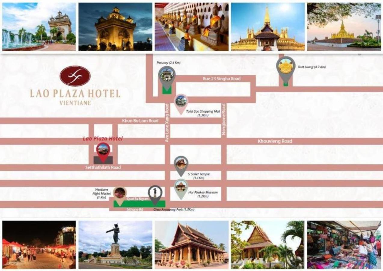 Lao Plaza Hotel Vientiane Exteriör bild